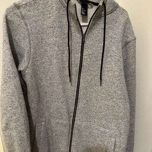 H&M Heather Gray Zip-Up Hoodie
